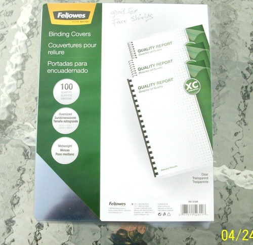 20x fellowes clear midweight - clear,